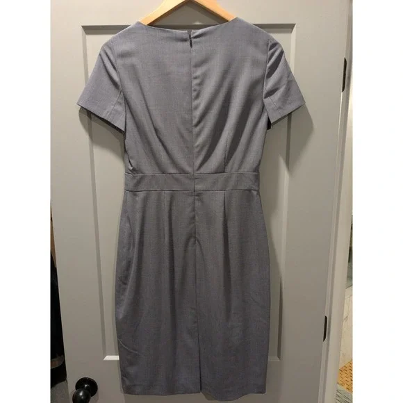 NWT $298 Brooks Brothers Reda Wool Performance Dress Sz 4 Fabric Woven in Italy